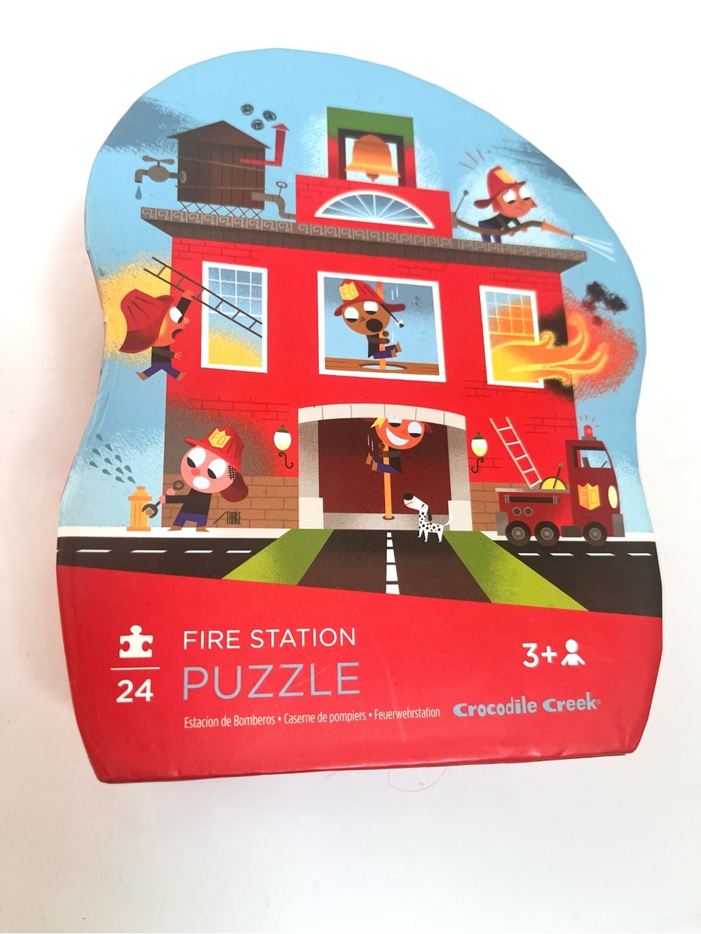Crocodile Creek Fire Station Puzzle - Red